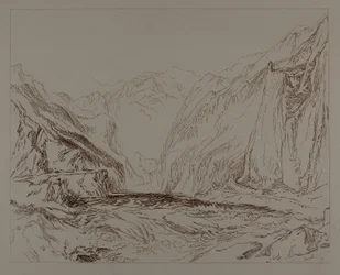Escena de montaña de arena