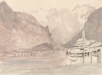 Paisaje de montaña suiza