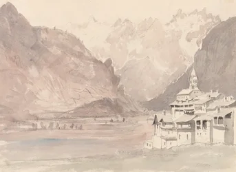 Paisaje montañoso suizo