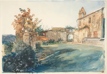 El jardín de San Miniato cerca de Florencia