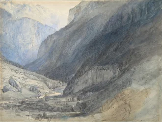 El valle de Lauterbrunnen, Suiza, ca. 1866
