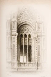 Tracería del Campanario de Giotto, Florencia, de 
