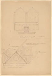 Estudio de un retablo y paneles de techo