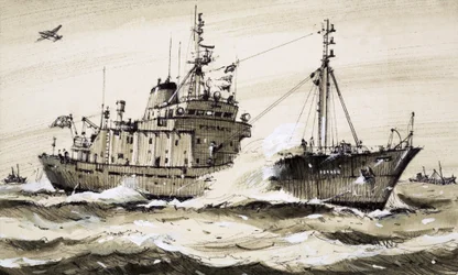 Una fragata británica patrulla el Mar del Norte