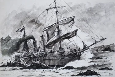 Pourquoi Pas (gouache sobre papel)