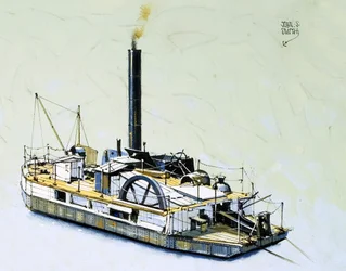 El Bertha, una draga de 1844
