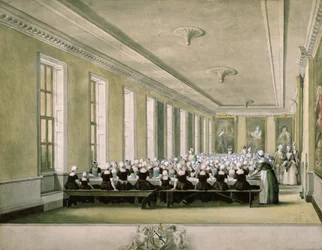 El comedor de niñas del Hospital Foundling, 1773