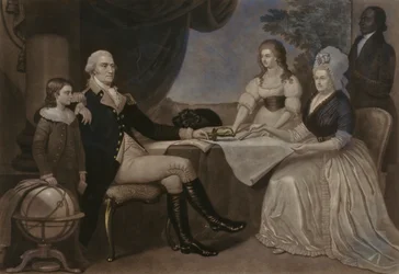 George Washington y su familia