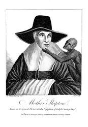 Mother Shipton, 1488-c1560, bruja y profetisa inglesa, 1804