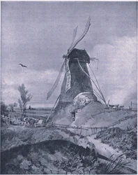 Un molino de viento en Lincolnshire