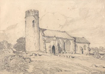 Iglesia de Aylmerton; Norfolk, desde el suroeste