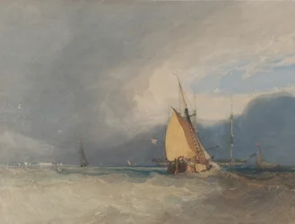 Barcos en la Costa, Tormenta Aproximándose