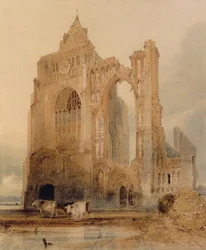 Croyland Abbey, Crowland (acuarela sobre papel)