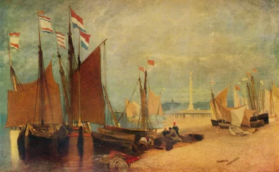 Barcos holandeses frente a Yarmouth, premios durante la guerra, c1823 1934