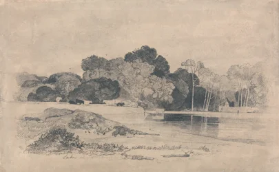 Lago en Trentham, Staffordshire