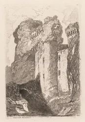 Liber Studiorium: Castillo de Ragland, Monmouthshire, 1838