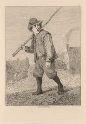 Liber Studiorum: Placa 46, Boceto después de Teniers, 1838