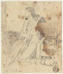 Boceto de actor sentado