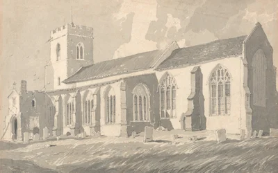 Lado sur de la iglesia de Catfield, Norfolk