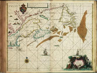 Carta de la costa de América desde Terranova hasta Cabo Cod