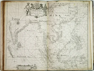 Carta de la parte comercial de las Indias Orientales y China, con las islas adyacentes, desde Surrat hasta Japón.