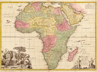 África, de Geografía Moderna, c.1725
