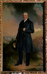 Retrato de George Stephenson (óleo sobre lienzo)