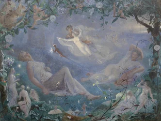 Escena de El sueño de una noche de verano, 1873
