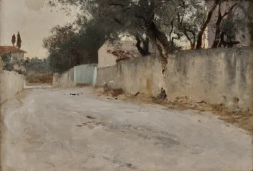 Un camino en el sur, c.1878-84 (óleo sobre lienzo)