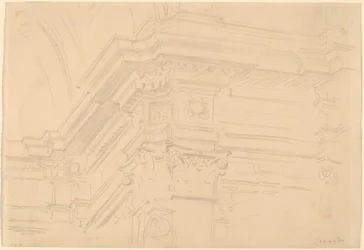 Entablamento de la Capilla Real, Granada, 1912