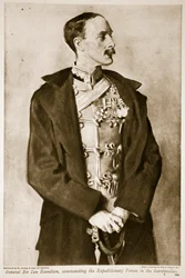 General Sir Ian Hamilton, comandante de las fuerzas expedicionarias en los Dardanelos, 1914-19