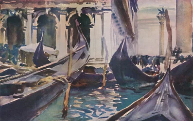 Góndolas por la Piazzetta, c1904, 1925