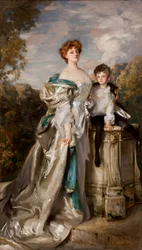 Lady Warwick y su hijo, 1905