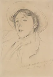 Retrato de Vernon Lee, 1889