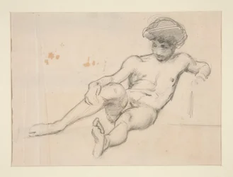 Figura desnuda reclinada