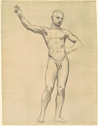 Estudio de Apolo para "Apolo y las Musas"