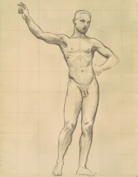 Estudio de Apolo para Apolo y las musas, c. 1921