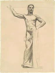 Estudio de Apolo para Apolo y las musas, c. 1921
