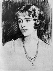 Estudio de Lady Elizabeth Bowes-Lyon, 1923