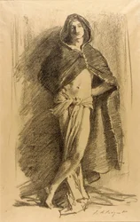 Estudio de un joven (embozado)