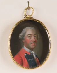 Retrato en miniatura de Sir John St. Clair