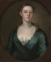 Retrato de mujer (¿Judith Colman Bulfinch), c. 1734 (óleo sobre lienzo)