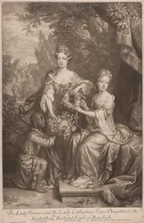 Lady Frances y Lady Catherine Jones Hijas del Muy Honorable Richard Conde de Ranleagh