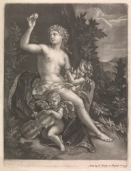 Venus sosteniendo la manzana de París