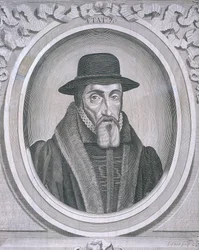 Retrato ovalado de John Foxe, c1570, c1700