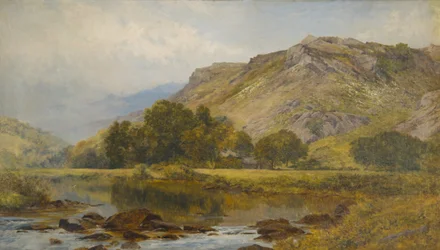 En el valle del Lledr, norte de Gales (óleo sobre lienzo)