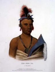 Kee-Shes-Wa, un jefe Fox, publicado por F.O.W. Greenough