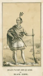 Ma Ka-Tai-Me-She-Kia-Kiak o Halcón Negro, 1840