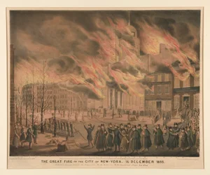 El gran incendio de la ciudad de Nueva York, 16 de diciembre de 1835