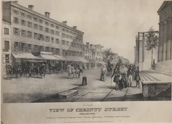 Vista de la calle Chesnut, Filadelfia